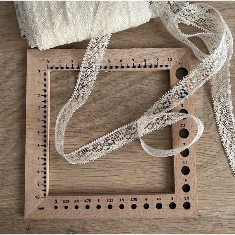 Dentelle française crème 15mm x 1m Batikou - 3