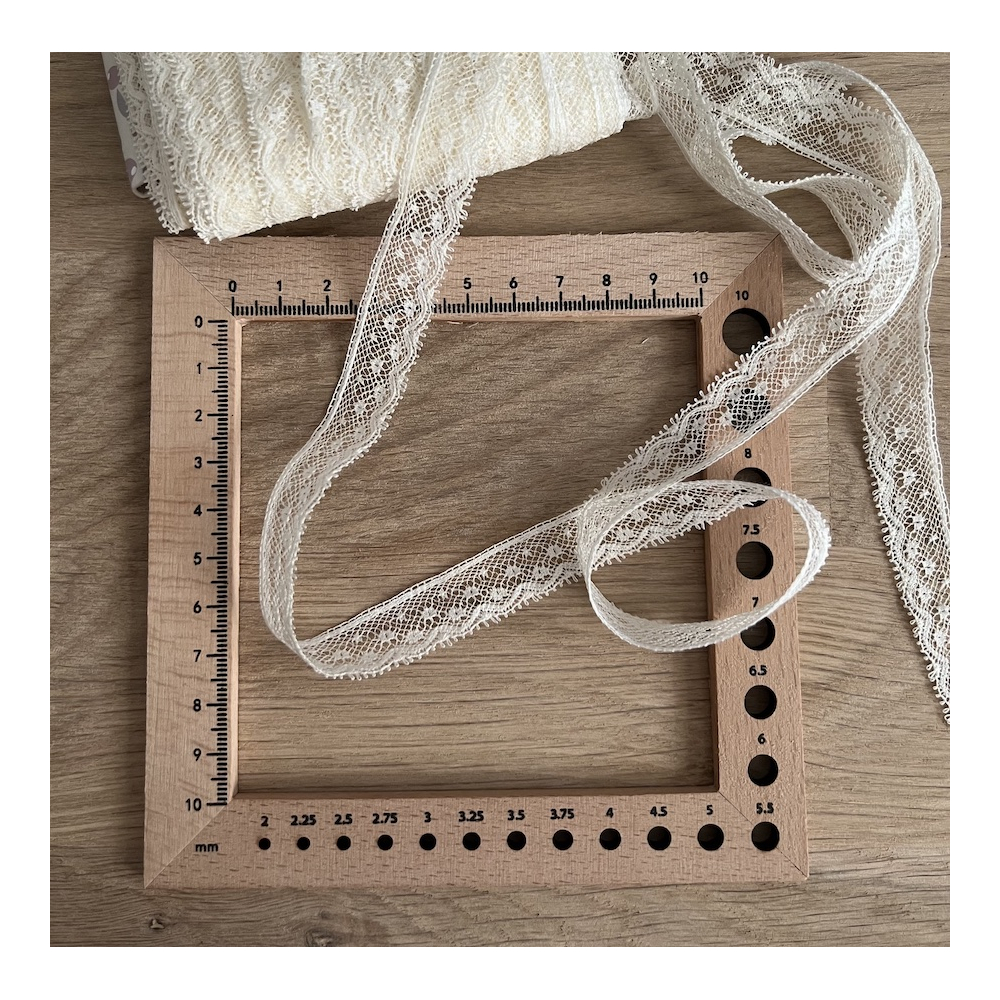 Dentelle française crème 15mm x 1m Batikou - 3