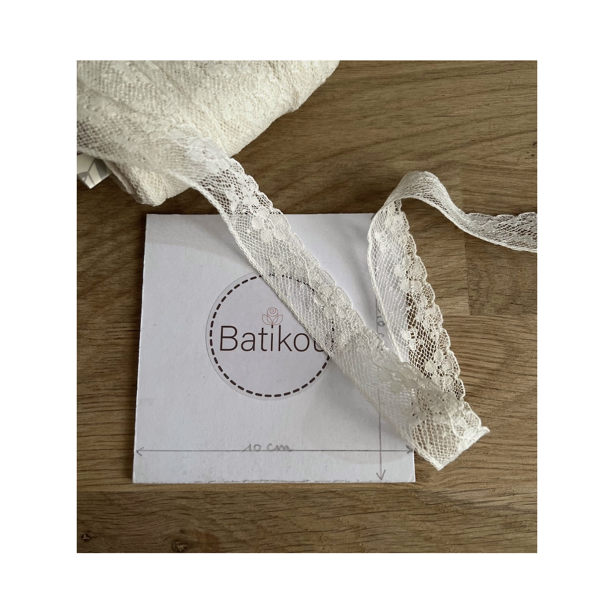 Dentelle française crème 22mm x 1m Batikou - 3 Dentelle française crème 22mm x 1m Batikou - 3