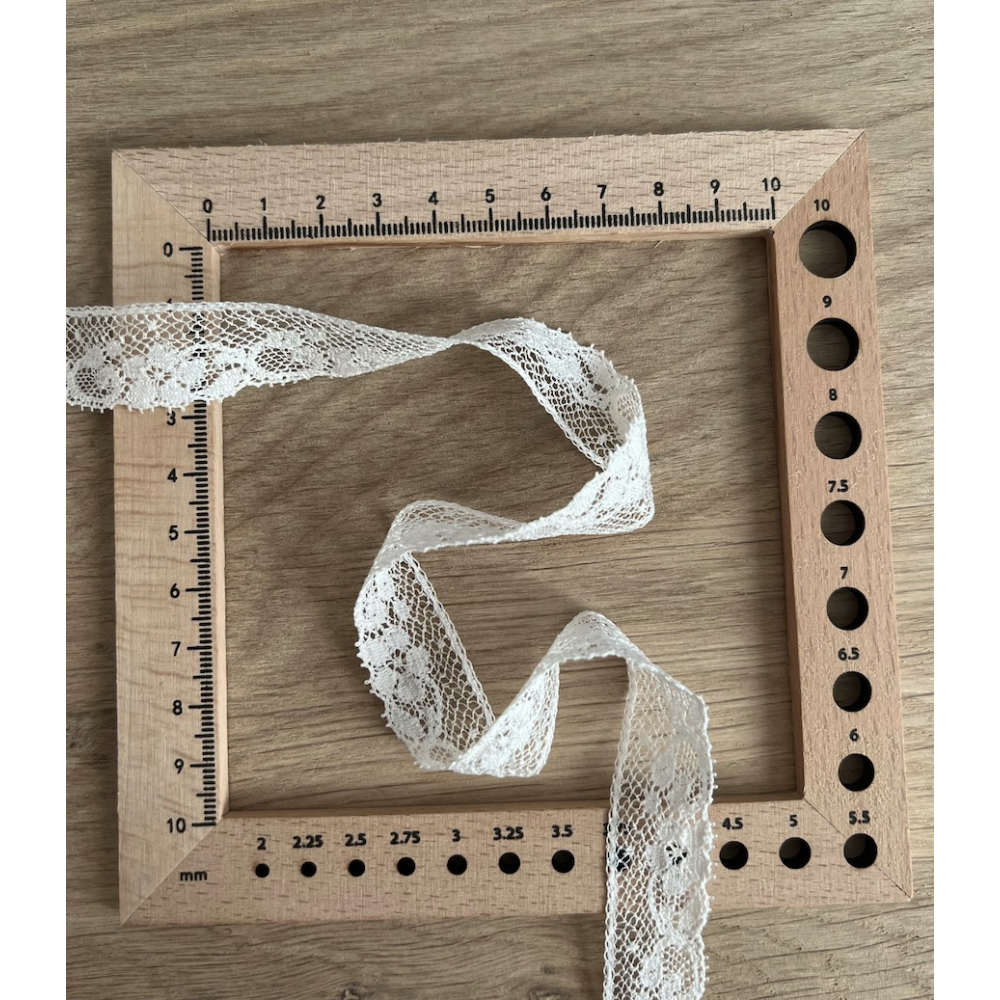 Dentelle française crème 18mm x 1m Batikou - 4