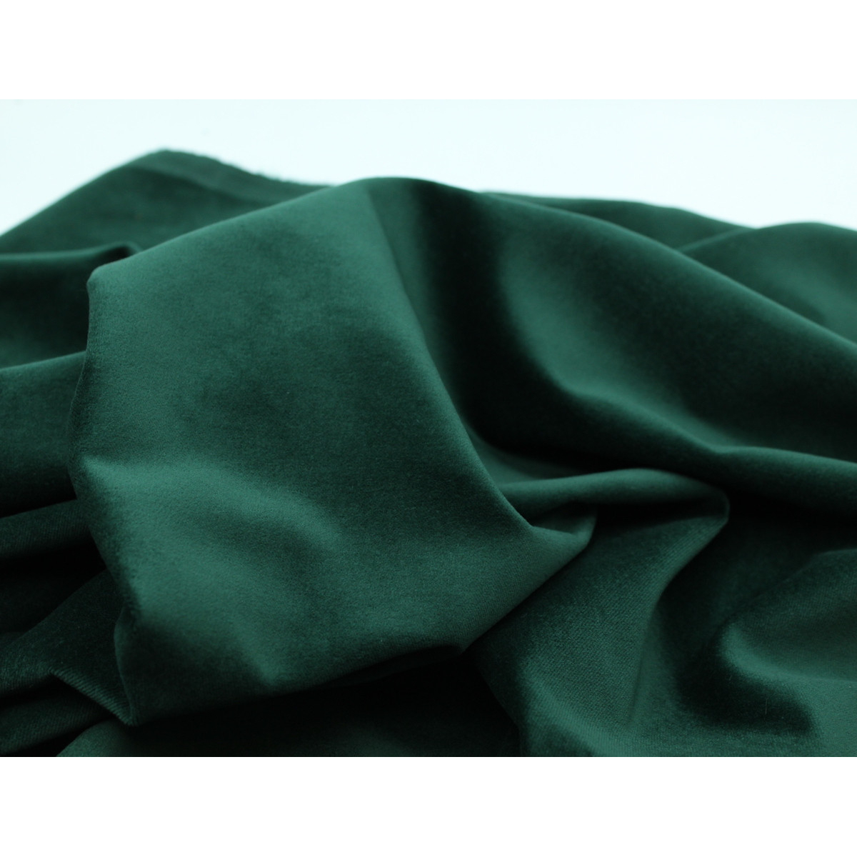 Velours ras coton organique coloris vert sapin Velours ras coton organique coloris vert sapin