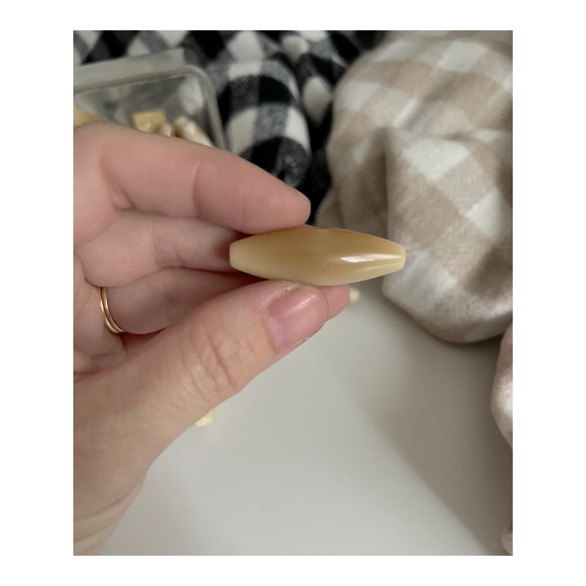 Bouton buchette vintage teintes naturelles 40mm Batikou - 4