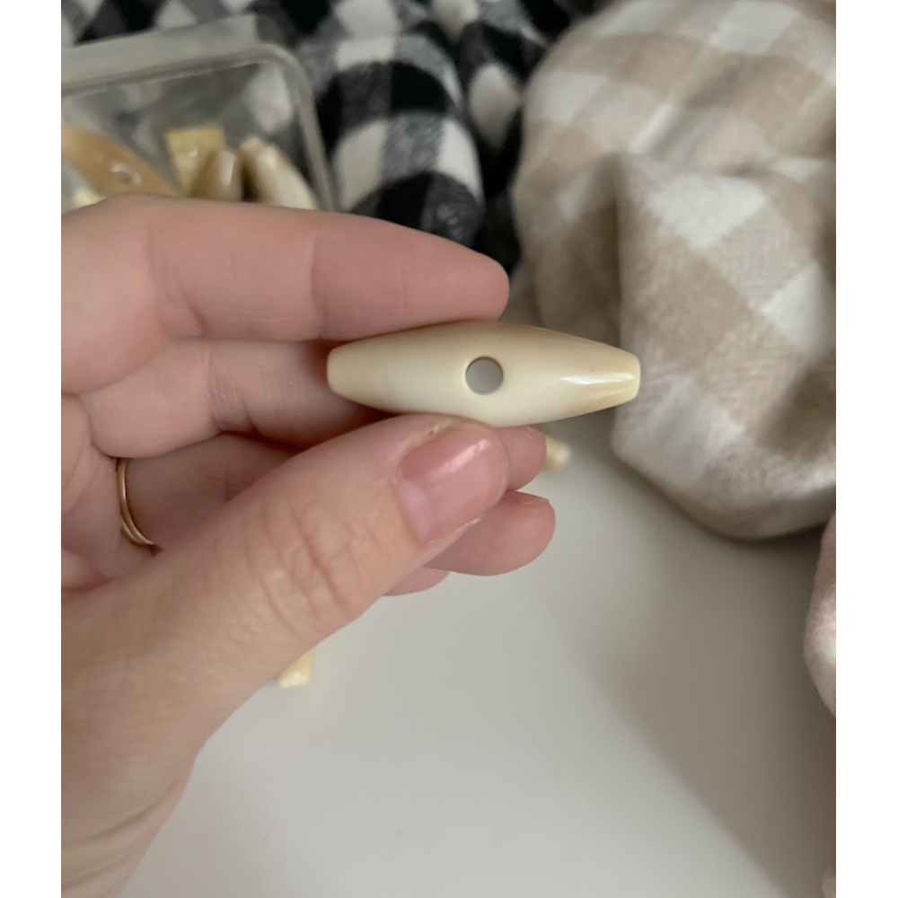 Bouton buchette vintage teintes naturelles 40mm Batikou - 5