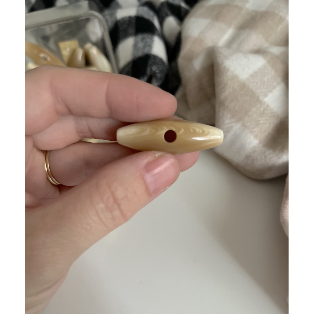 Bouton buchette vintage teintes naturelles 40mm Batikou - 6