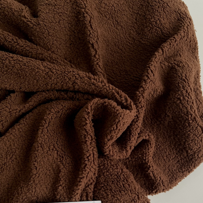 Teddy / moumoute bouclé coloris châtaigne