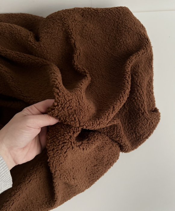 Teddy / moumoute bouclé coloris châtaigne