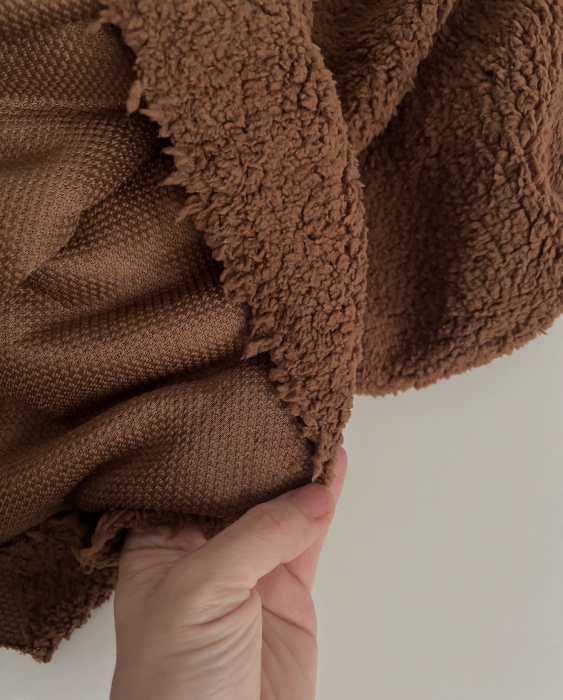 Teddy / moumoute bouclé coloris châtaigne