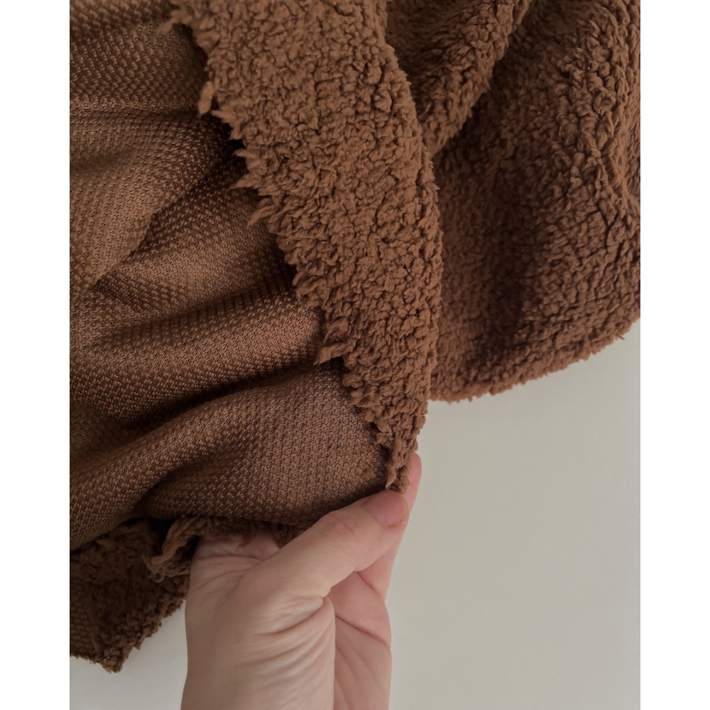 Teddy / moumoute bouclé coloris châtaigne