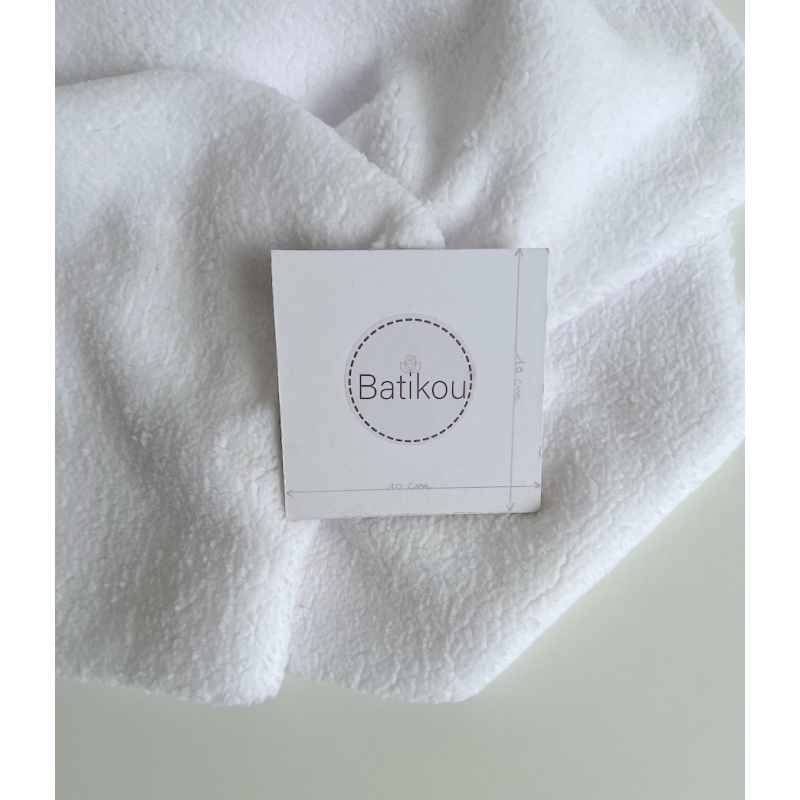 Teddy / moumoute bouclé coloris blanc