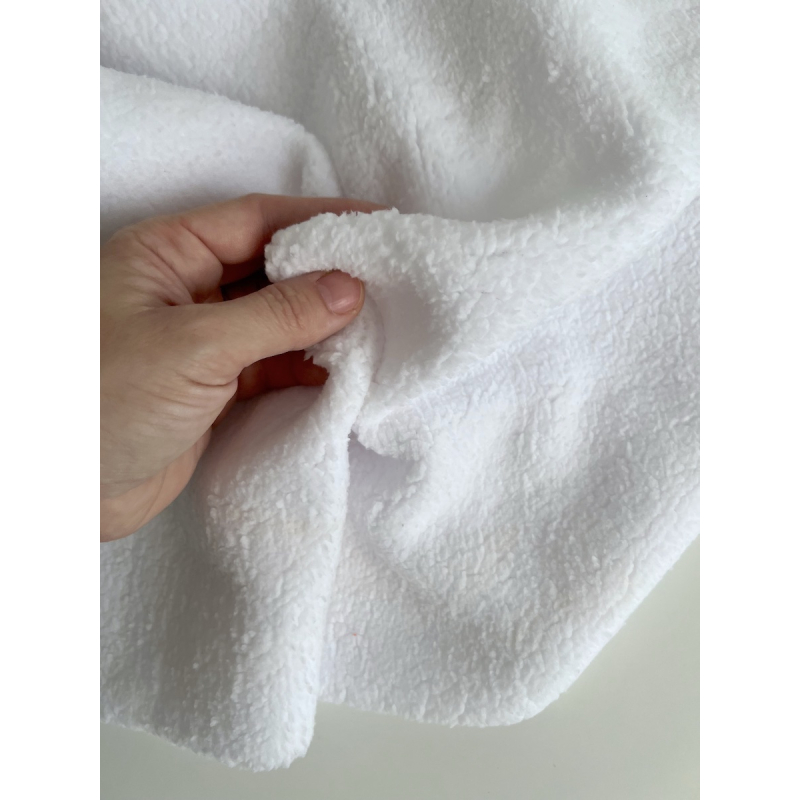 Teddy / moumoute bouclé coloris blanc