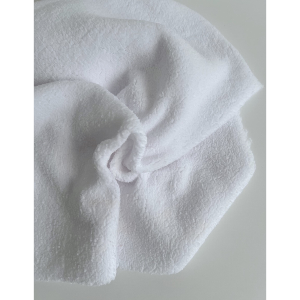 Teddy / moumoute bouclé coloris blanc