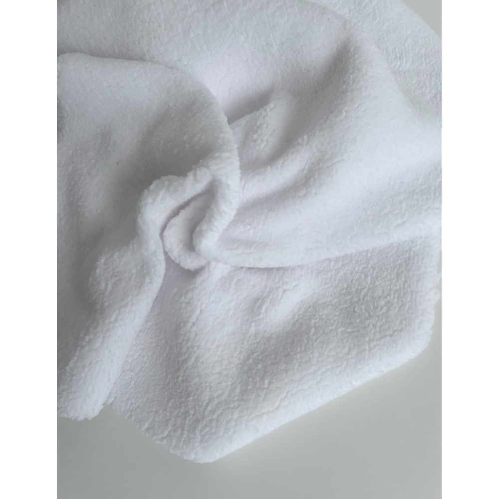 Teddy / moumoute bouclé coloris blanc