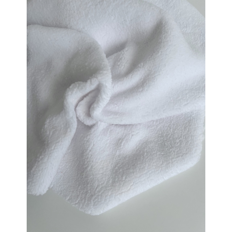 Teddy / moumoute bouclé coloris blanc