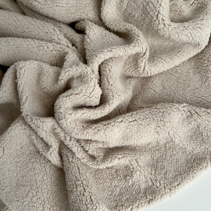 Teddy / moumoute bouclé coloris grège