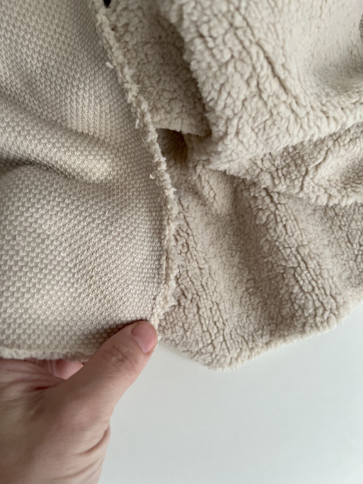 Teddy / moumoute bouclé coloris grège