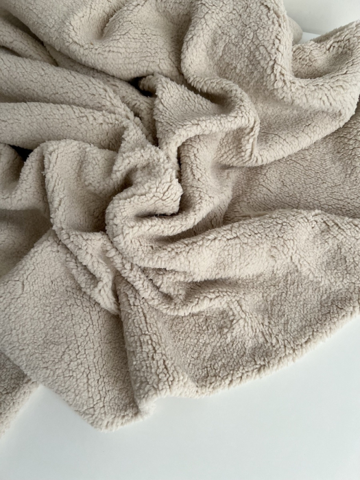 Teddy / moumoute bouclé coloris grège