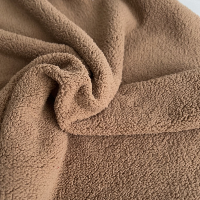 Teddy / moumoute bouclé coloris Cappuccino Mailles - 1