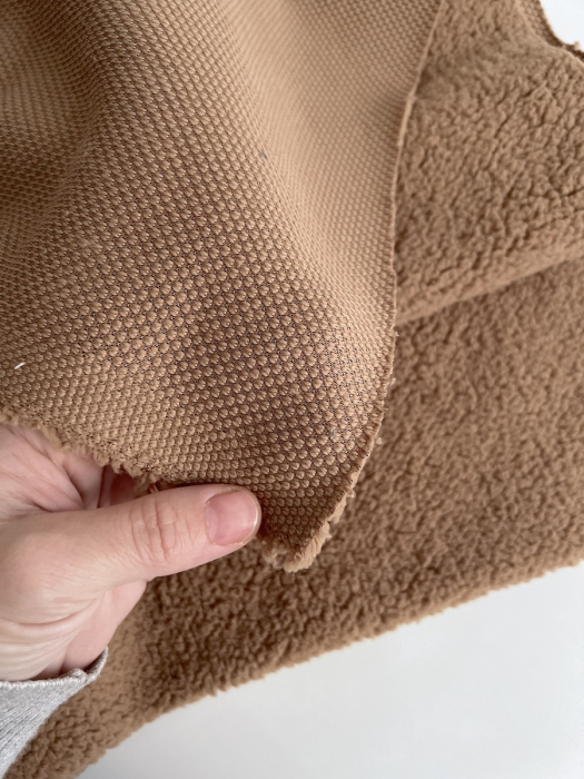 Teddy / moumoute bouclé coloris Cappuccino Mailles - 7