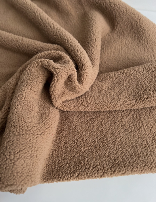 Teddy / moumoute bouclé coloris Cappuccino Mailles - 8