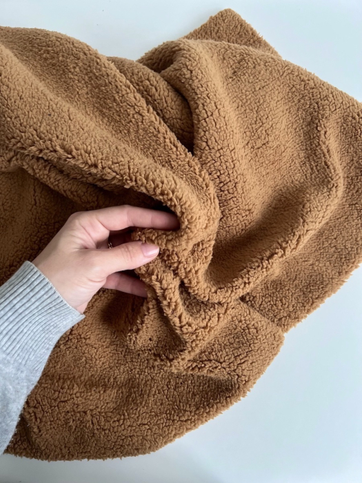 Teddy / moumoute bouclé coloris ourson