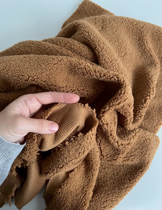 Teddy / moumoute bouclé coloris ourson