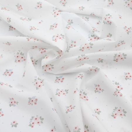 ROZEN - Batiste de coton BIO imprimé exclusif / SILKYNE ROZEN - Batiste de coton BIO imprimé exclusif / SILKYNE