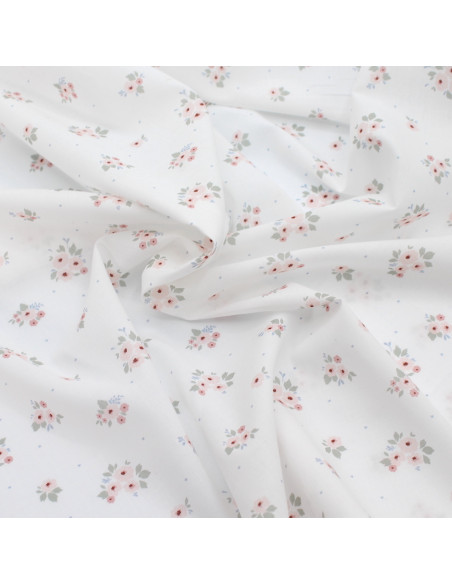 ROZEN - Batiste de coton BIO imprimé exclusif / SILKYNE