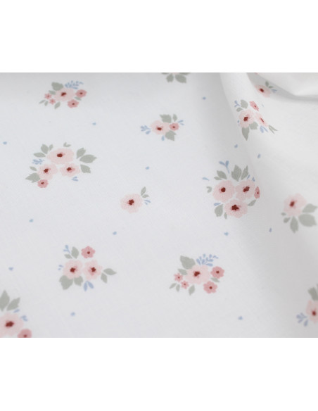 ROZEN - Batiste de coton BIO imprimé exclusif / SILKYNE