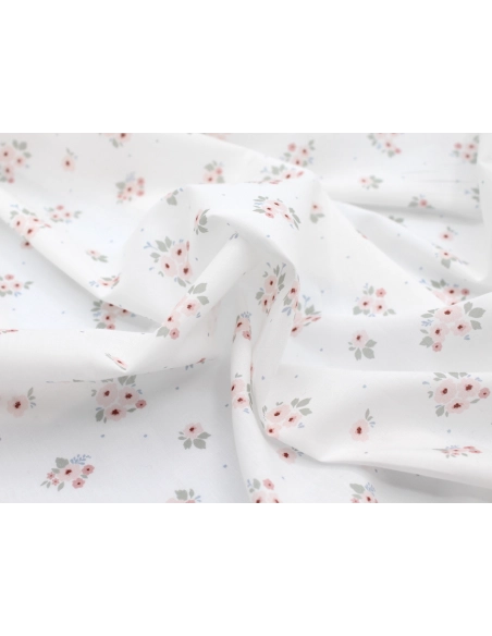 ROZEN - Batiste de coton BIO imprimé exclusif / SILKYNE