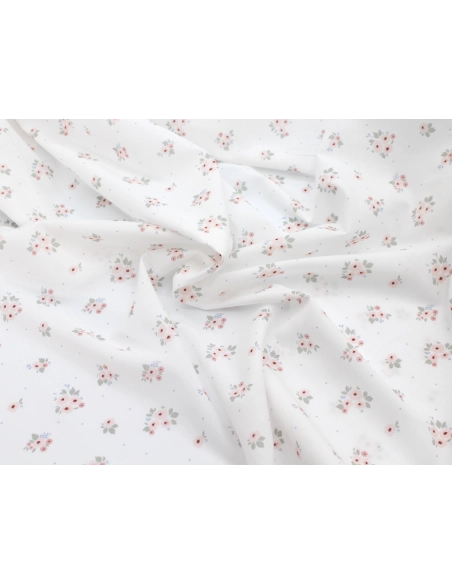 ROZEN - Batiste de coton BIO imprimé exclusif / SILKYNE