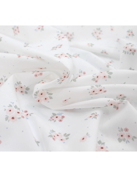 ROZEN - Batiste de coton BIO imprimé exclusif / SILKYNE