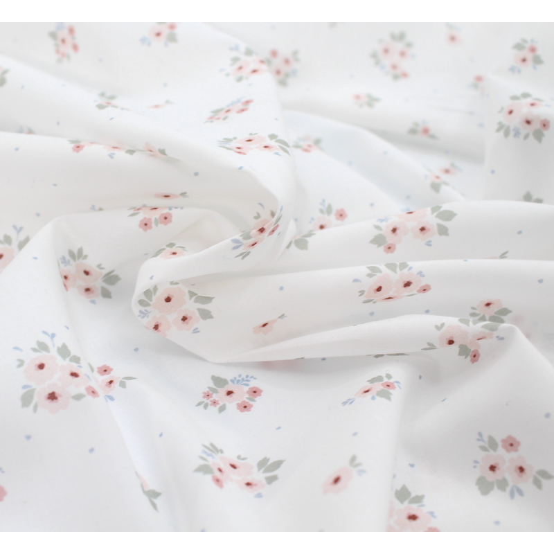 ROZEN - Batiste de coton BIO imprimé exclusif / SILKYNE