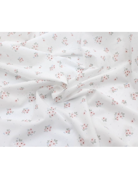 ROZEN - Batiste de coton BIO imprimé exclusif / SILKYNE