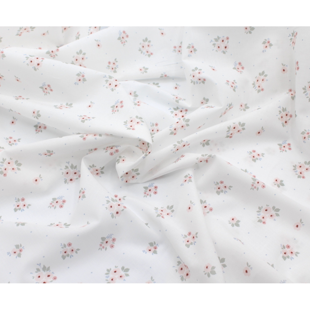 ROZEN - Batiste de coton BIO imprimé exclusif / SILKYNE