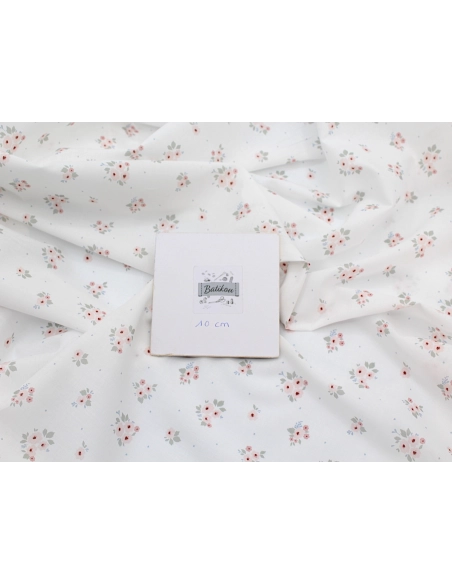 ROZEN - Batiste de coton BIO imprimé exclusif / SILKYNE