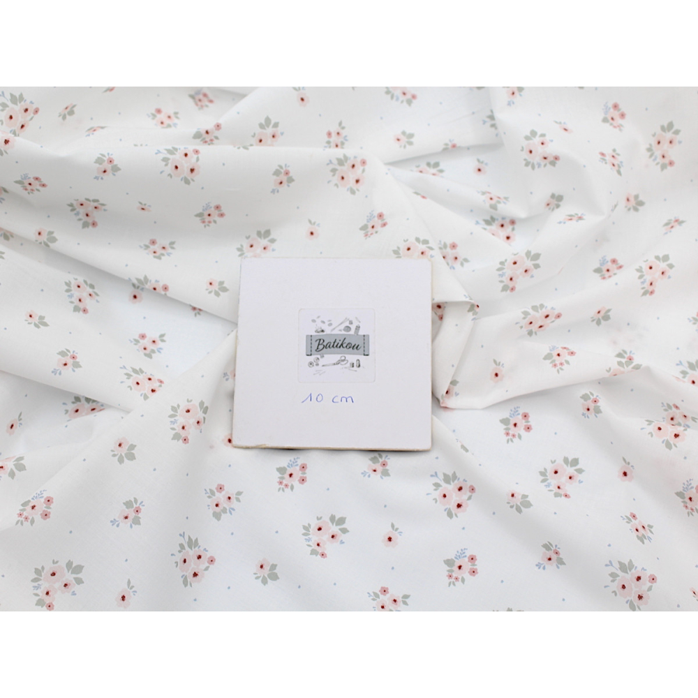 ROZEN - Batiste de coton BIO imprimé exclusif / SILKYNE