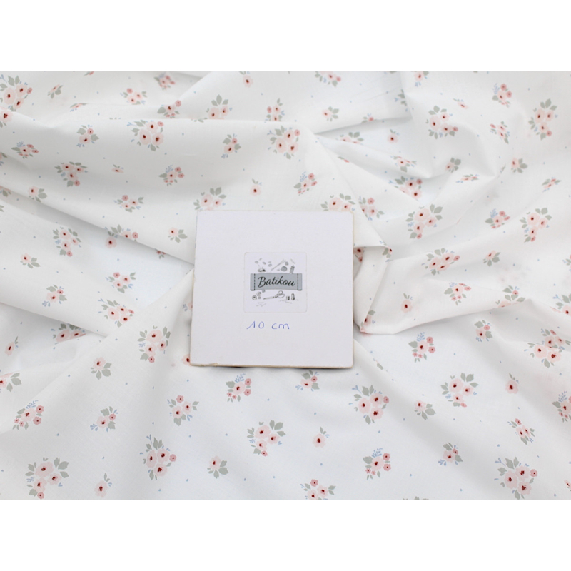 ROZEN - Batiste de coton BIO imprimé exclusif / SILKYNE