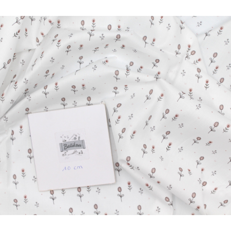 Batiste de coton motif exclusif Les Yeux fripons x Batikou Batiste de coton motif exclusif Les Yeux fripons x Batikou