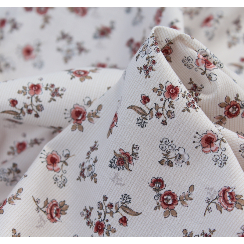 Emma - Batiste de coton BIO imprimé romantique vintage exclusif