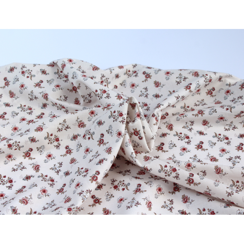 Emma - Batiste de coton BIO imprimé romantique vintage exclusif