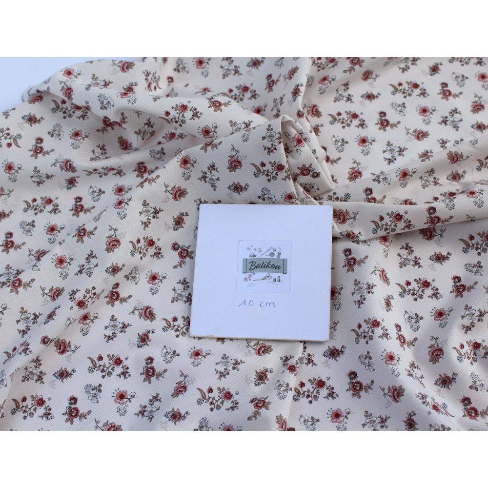 Emma - Batiste de coton BIO imprimé romantique vintage exclusif