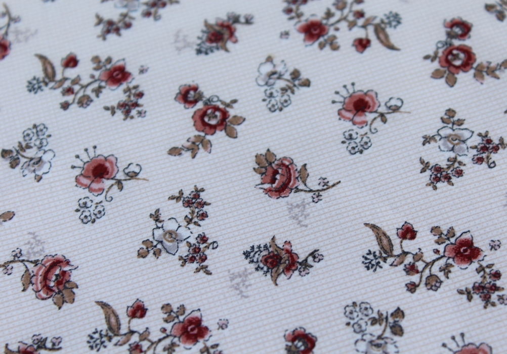 Emma - Batiste de coton BIO imprimé romantique vintage exclusif