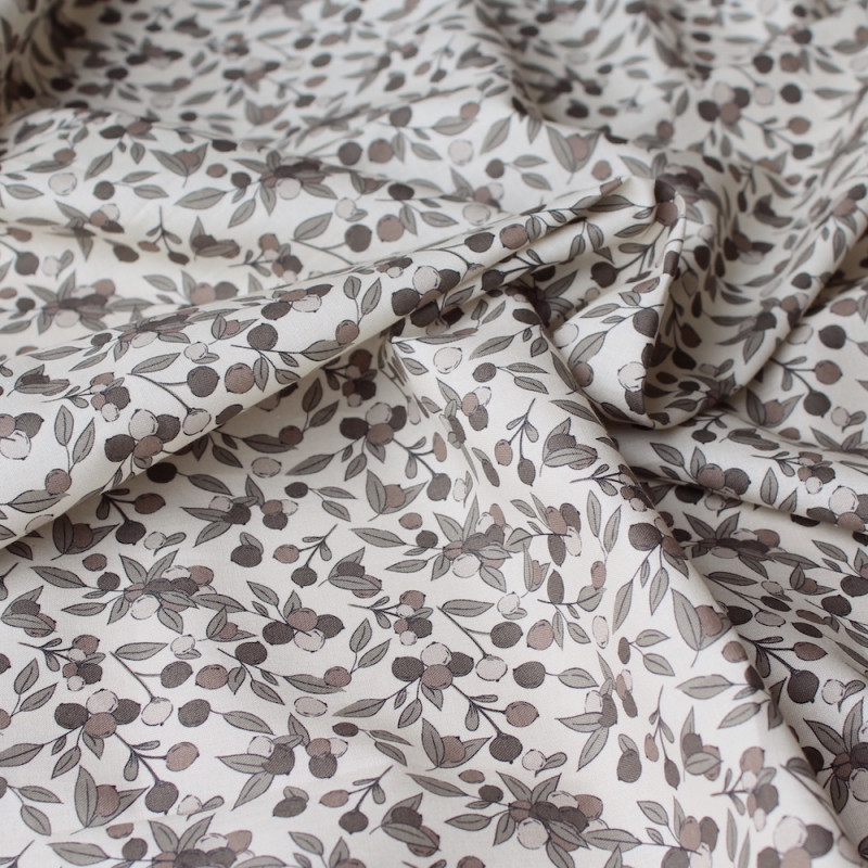 Popeline de coton douce imprimé exclusif berries / SWEET