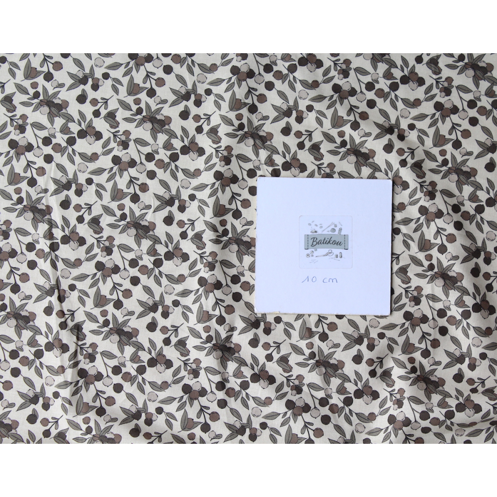 Popeline de coton douce imprimé exclusif berries / SWEET