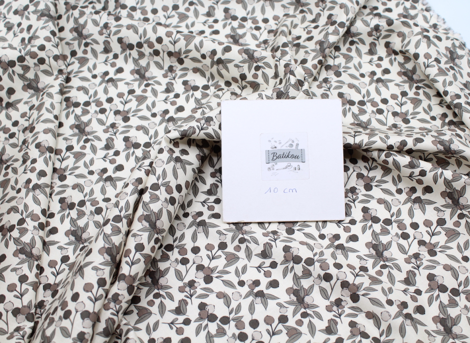 Popeline de coton douce imprimé exclusif berries / SWEET