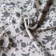 Popeline de coton douce imprimé exclusif Pinku / SWEET