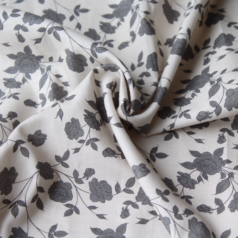 Popeline de coton douce imprimé exclusif Pinku / SWEET