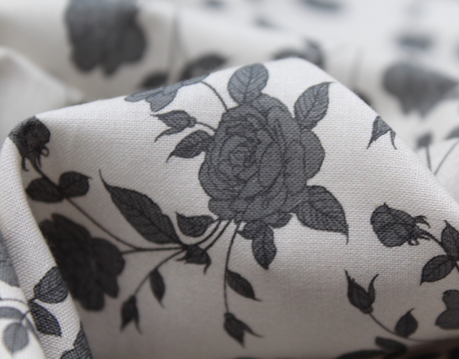 Popeline de coton douce imprimé exclusif Pinku / SWEET