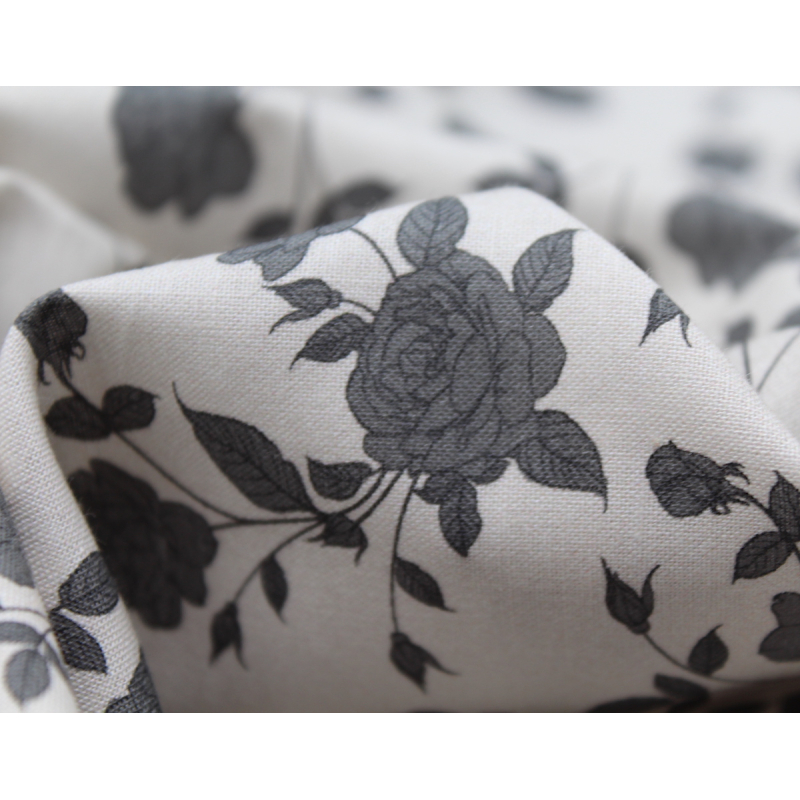 Popeline de coton douce imprimé exclusif Pinku / SWEET