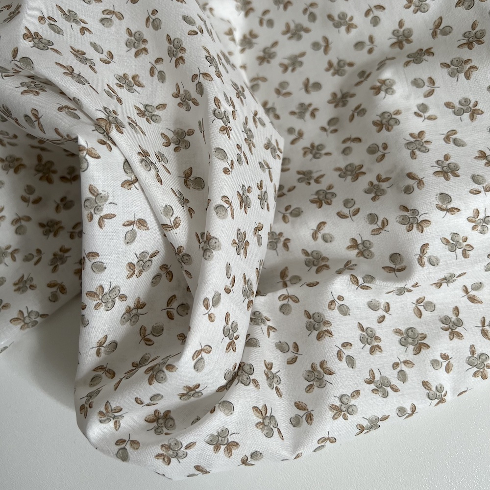 Nino - Batiste de coton BIO imprimé petits fruits